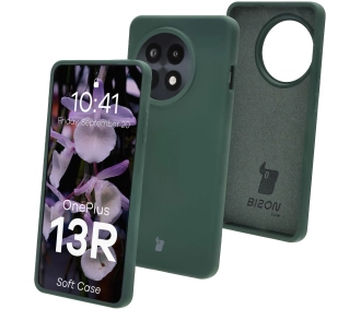 Bizon Silikonowe Soft do OnePlus 13R Ciemnozielony