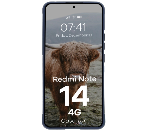 Bizon Tur do Xiaomi Redmi Note 14 4G Granatowy