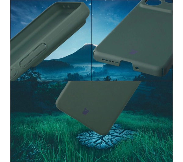 Bizon Case Łupka do Realme GT 7 / 7T, Zielony