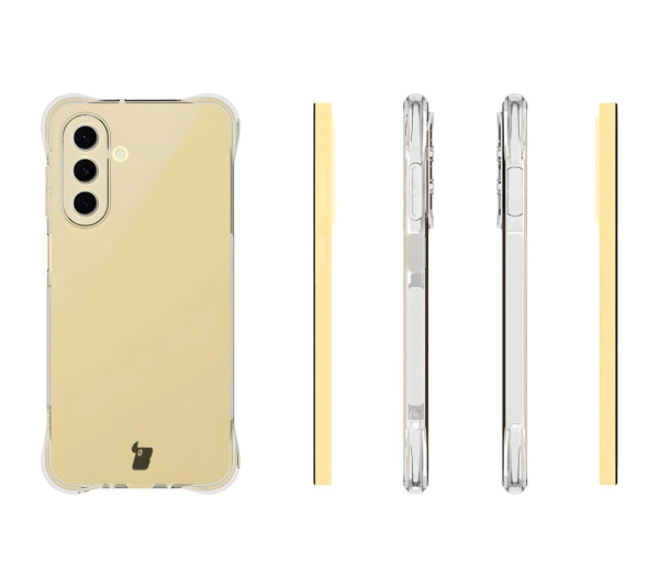Bizon elastyczne etui Salpa + 2x szkło hartowane Clear Pack do Galaxy A26 5G