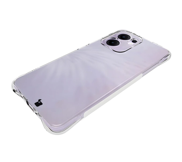 Bizon elastyczne etui Salpa + 2x szkło hartowane Clear Pack do Oppo Reno13 F
