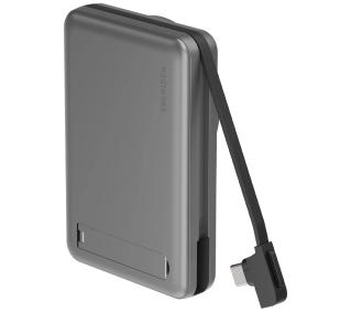 Energea MagPac Pro Plus 10000mAh Wbudowany kabel USB-C PD 20W Qi2 MagSafe 15W Szary