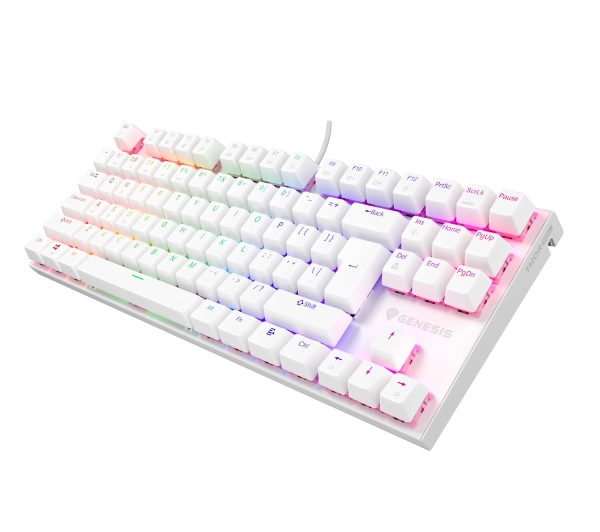Genesis Thor 303 TKL RGB Outemu Peach Silent Biały