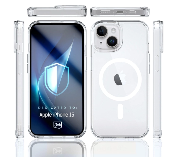3mk Armor MagCase do iPhone 15 Przezroczysty