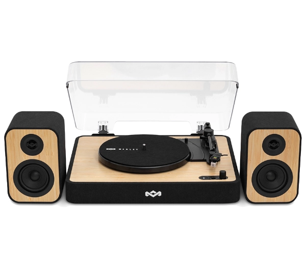 House of Marley Revolution + Głośniki (EM-JT304-SB) Manualny Napęd paskowy Bluetooth Czarno-beżowy - Kup na Raty - RRSO 0%