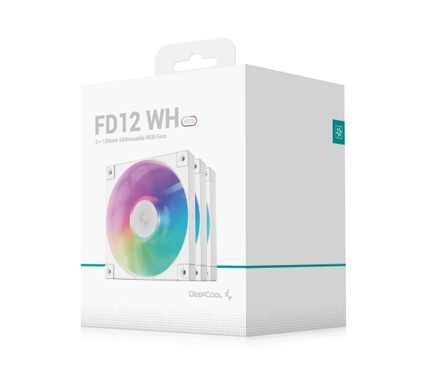 DeepCool FD12 ARGB 120mm 3szt. Biały