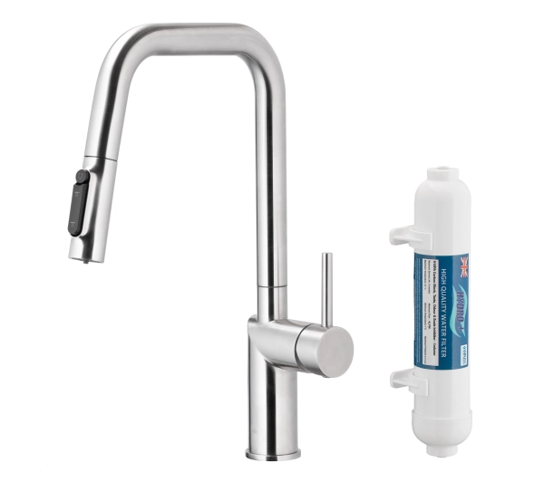 Baterie kuchenne - KFA Armatura Duero Pure Style 6623-312-22 Inox Stal szlachetna