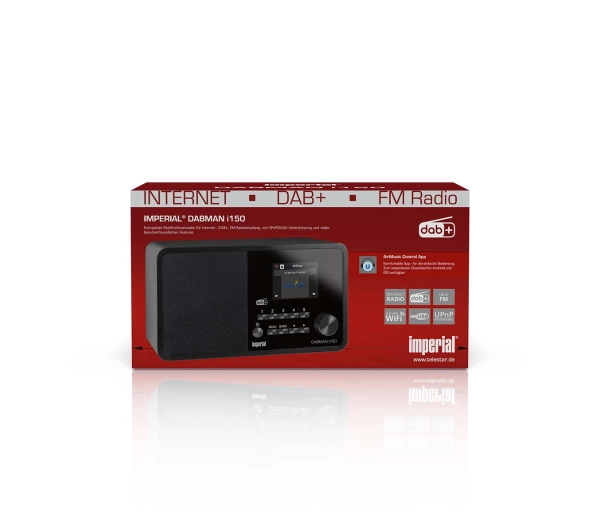 Imperial DABMAN i150 Radio FM DAB+ Internetowe Wi-Fi Czarny - Kup na Raty - RRSO 0%