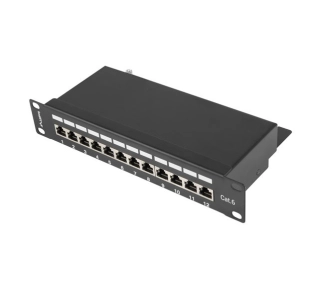 Lanberg PPF6-9012-B 12 PORT 1U 10" KAT.6 FTP Czarny