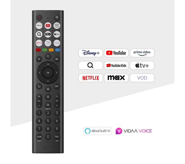 Hisense 55E8Q 55" ULED MiniLED 4K 144Hz Smart TV Funkcje AI Dolby Vision Dolby Atmos HDMI 2.1 DVB-T2 - Kup na Raty - RRSO 0%