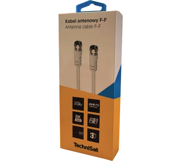TechniSat 76-4834-01 F-F 1,5m Biały