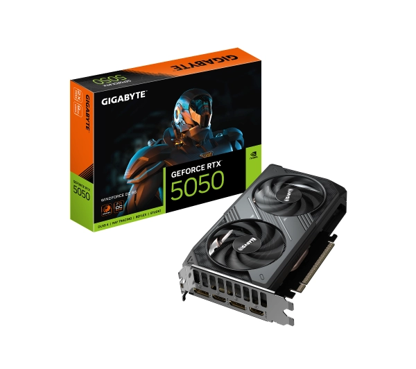 Gigabyte GeForce RTX 5050 WINDFORCE OC 8GB GDDR6 128bit DLSS 4
