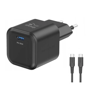Swissten 22070230 GaN 1x USB-C 35W Power Delivery Czarny