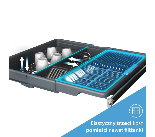 Beko bPro500 BDIN38543P PowerIntense 59,8cm Funkcje AI Automatyczne otwieranie drzwi Szuflada na sztućce - ⚡ BESTSELLERY ⚡ - Kup na Raty - RRSO 0%