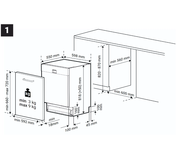 Beko bPro500 BDIN38543P PowerIntense 59,8cm Funkcje AI Automatyczne otwieranie drzwi Szuflada na sztućce - ⚡ BESTSELLERY ⚡ - Kup na Raty - RRSO 0%
