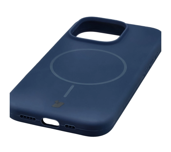 Bizon Soft z MagSafe do Apple iPhone 16 Pro Granatowy