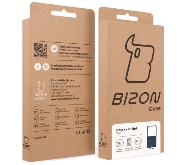 Bizon Tur do Samsung Galaxy Z Flip7 Granatowy
