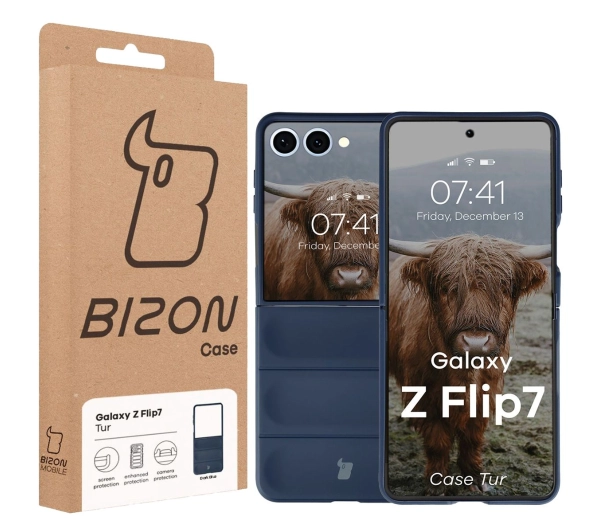 Bizon Tur do Samsung Galaxy Z Flip7 Granatowy