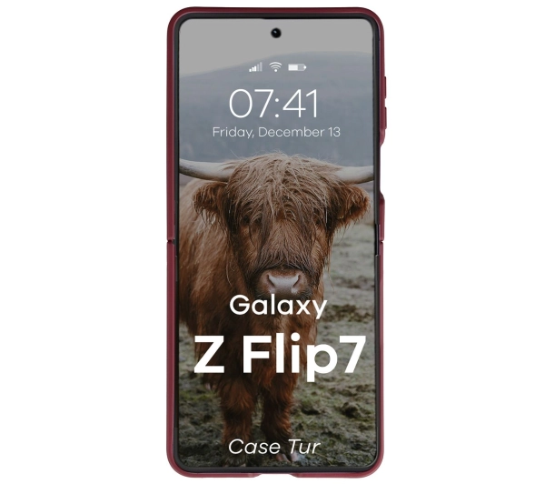 Bizon Tur do Samsung Galaxy Z Flip7 Ciemnofioletowy