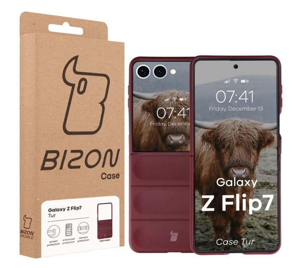 Bizon Tur do Samsung Galaxy Z Flip7 Ciemnofioletowy