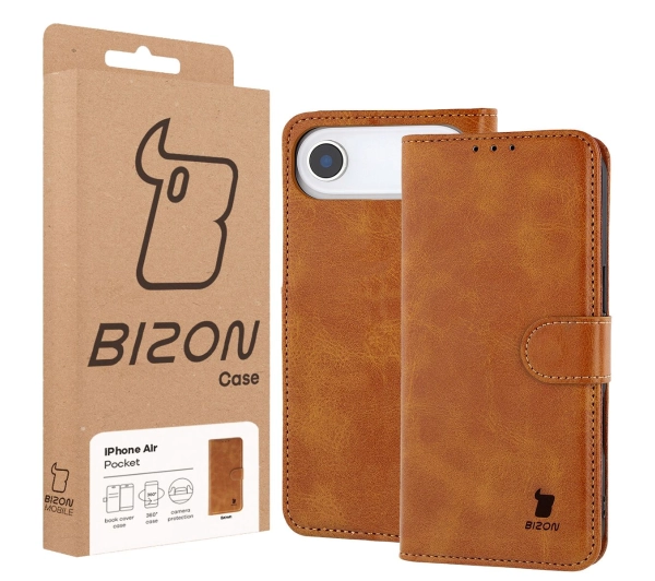 Bizon z klapką Pocket do Apple iPhone Air Brązowy