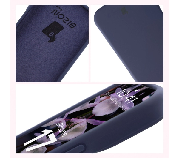 Bizon Silikonowe Soft do Apple iPhone 17 Granatowy