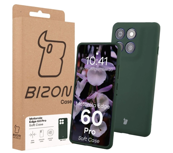 Bizon Soft do Motorola Edge 60 Pro Ciemnozielony