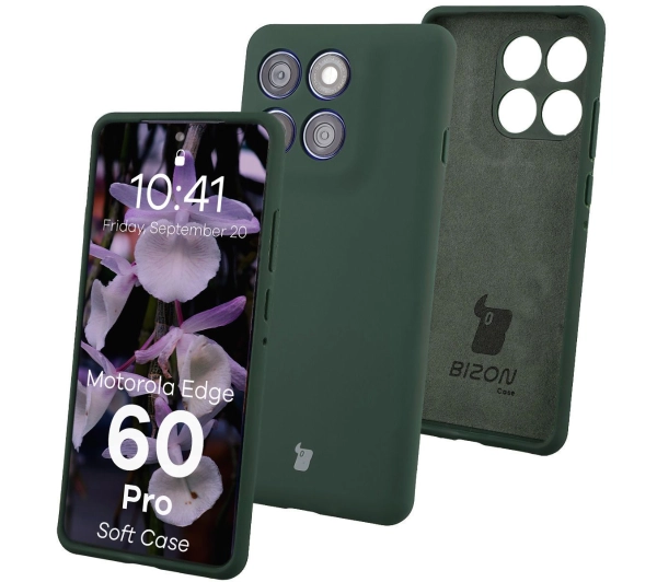 Bizon Soft do Motorola Edge 60 Pro Ciemnozielony