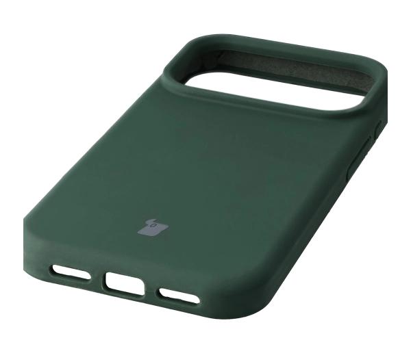 Bizon Silikonowe Soft do Apple iPhone 17 Pro Ciemnozielony
