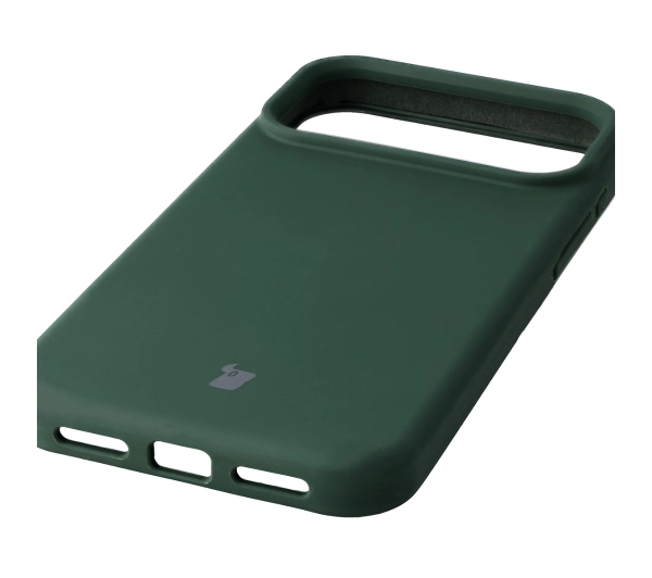 Bizon Silikonowe Soft do Apple iPhone 17 Pro Max Ciemnozielony