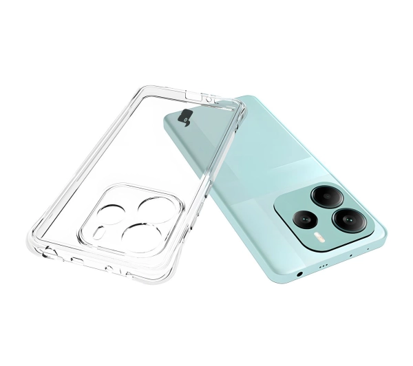 Bizon elastyczne etui Salpa + 2x szkło hartowane Clear Pack do Motorola Moto G56 5G