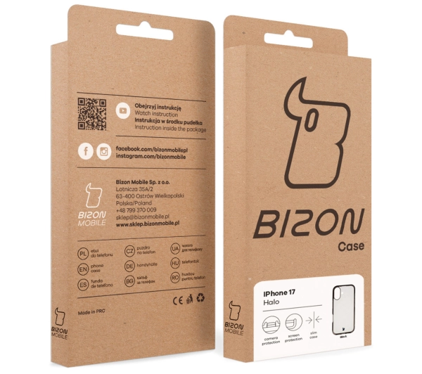Bizon Halo do Apple iPhone 17 Czarny