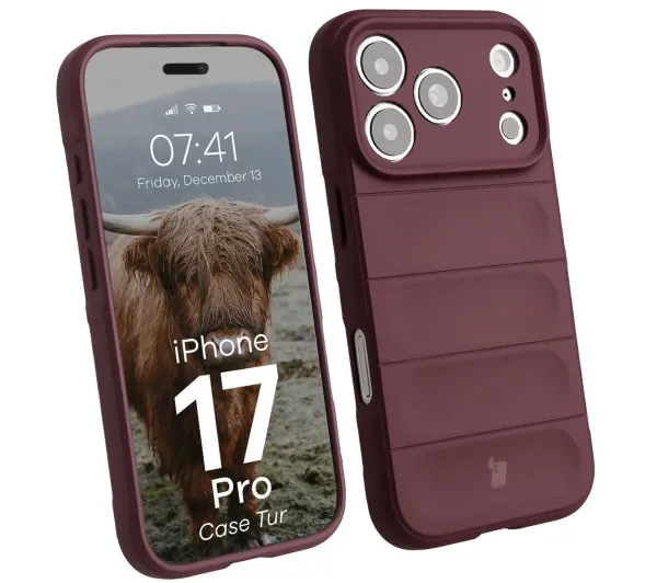 Bizon Tur do Apple iPhone 17 Pro / 18 Pro Bordowy