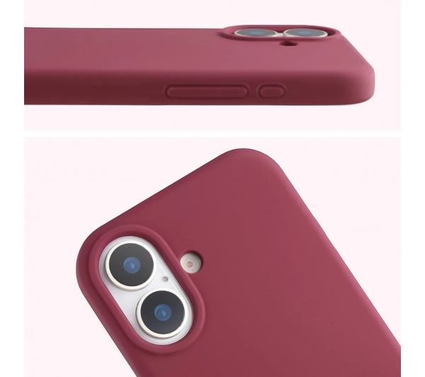 Bizon Silikonowe Soft do Apple iPhone 17 Śliwkowy