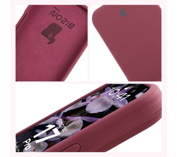 Bizon Silikonowe Soft do Apple iPhone 17 Pro Śliwkowy