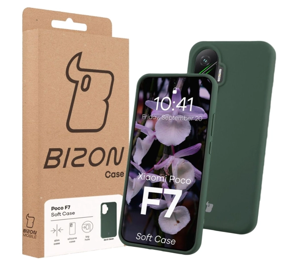 Bizon Soft do Xiaomi POCO F7 Ciemnozielony