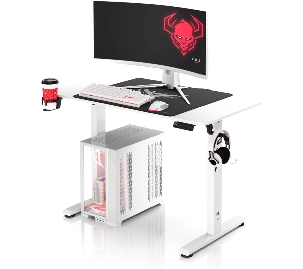 Diablo Chairs X-Tensio 1100  110cm Regulacja wysokości  Biały - Kup na Raty - RRSO 0%