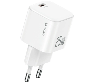 USAMS JC Series CC289 25W GaN Mini USB-C Biały