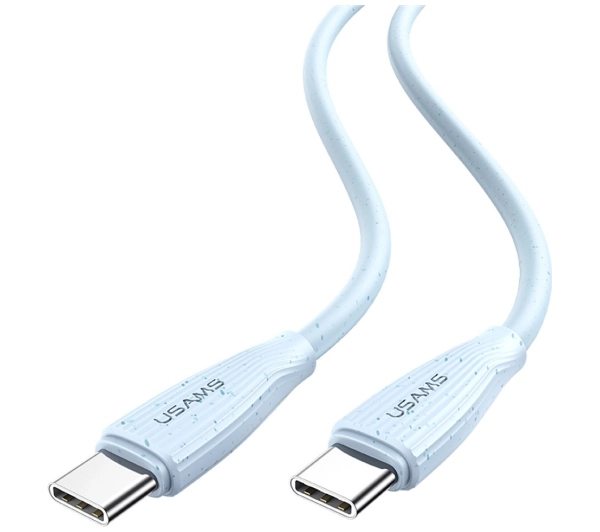 USAMS Green Series 60W USB-C do USB-C 1m Różowy