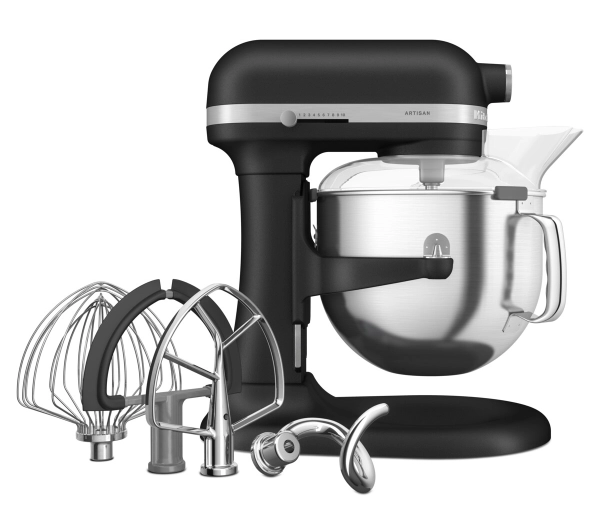 Roboty kuchenne - KitchenAid Artisan 5KSM70SHXEBK 375W
