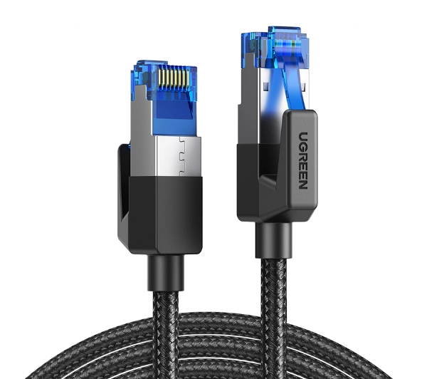 UGREEN NW153 Ethernet RJ45 Cat.8 F/FTP 1,5m Czarny