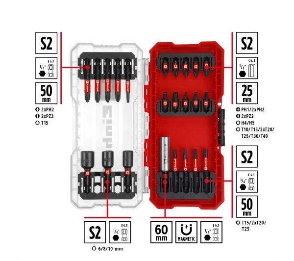 Einhell S-Case 49108703 (28 szt.)