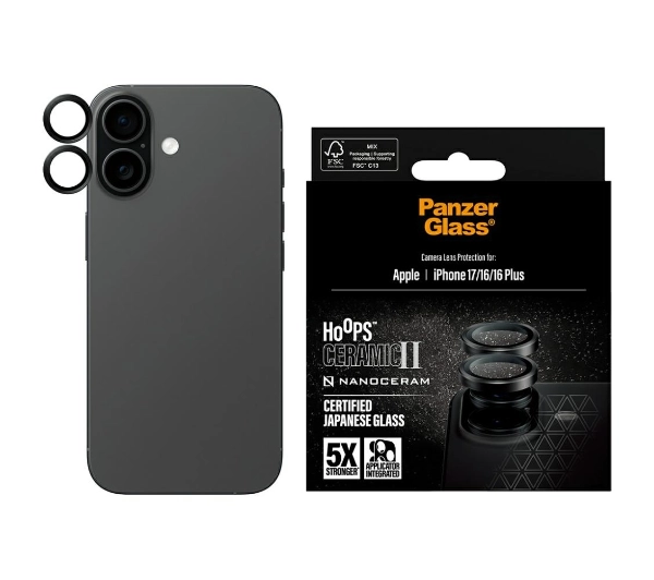 Nakładka na obiektyw PANZERGLASS Hoops Ceramic II do Apple iPhone 16/17 16 Plus