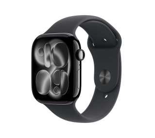 Apple Watch Series 11 GPS + Cellular 46mm z aluminium Onyx Pasek sportowy Czarny M/L - ⚡ BESTSELLERY ⚡ - Kup na Raty - RRSO 0%