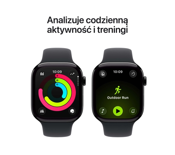 Apple Watch Series 11 GPS + Cellular 46mm z aluminium Onyx Pasek sportowy Czarny M/L - ⚡ BESTSELLERY ⚡ - Kup na Raty - RRSO 0%