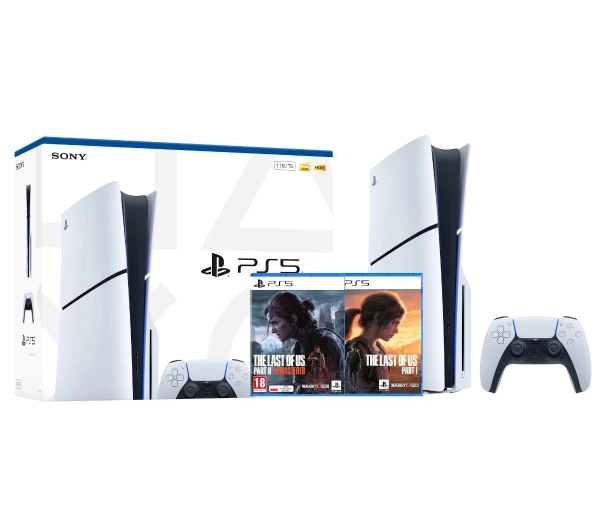 Sony PlayStation 5 Slim E Chassis (PS5) 1TB z napędem + The Last of Us Part I / Part II