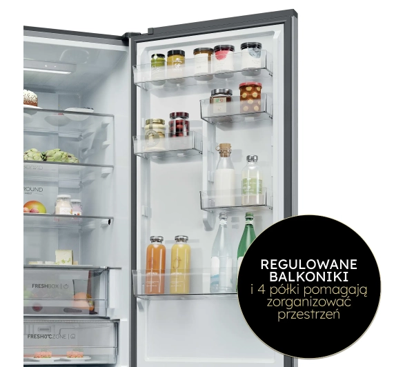 Haier HTR3620ENMG No Frost 205cm Zdalne sterowanie Inox - Kup na Raty - RRSO 0%