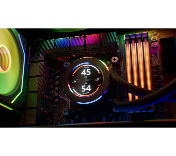 Krux HydroGlance 240 ARGB LCD Czarny - Kup na Raty - RRSO 0%