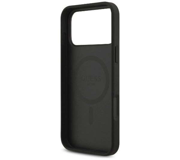 Guess 4G Circle Classic Logo MagSafe do iPhone 17 Pro Max Czarny