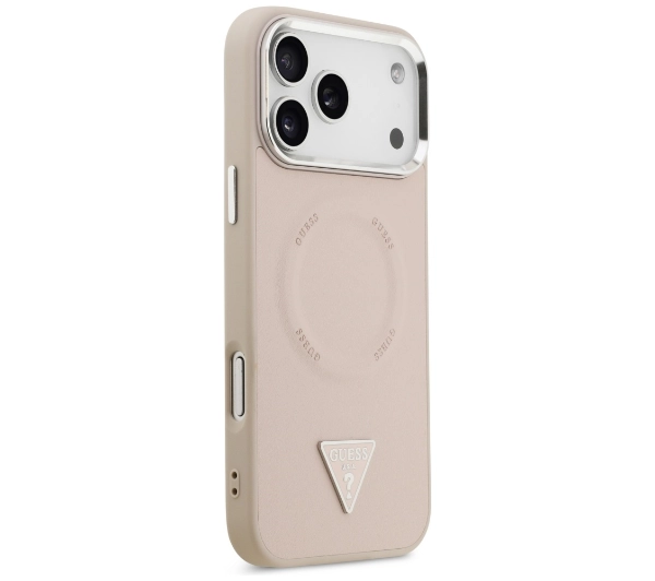 Guess Triangle Logo MagSafe do iPhone 17 Pro Różowy